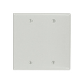 Leviton Blank 2 Gang Wallplate 87025